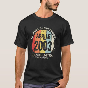 Vintage April 2003 Frauen Männer 18. Geburtstag T-Shirt