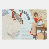 Vintage Aquakultur Geschenkpapier Set (Vorderseite 3)