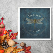 Vintage Aquamarine Dunkelgotik Serviette