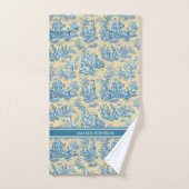 Vintage, aquamarine, gelbliche Joule Badhandtuch Set (Handtuch)