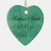 Vintage aquamarine keramikornament (Rechts)