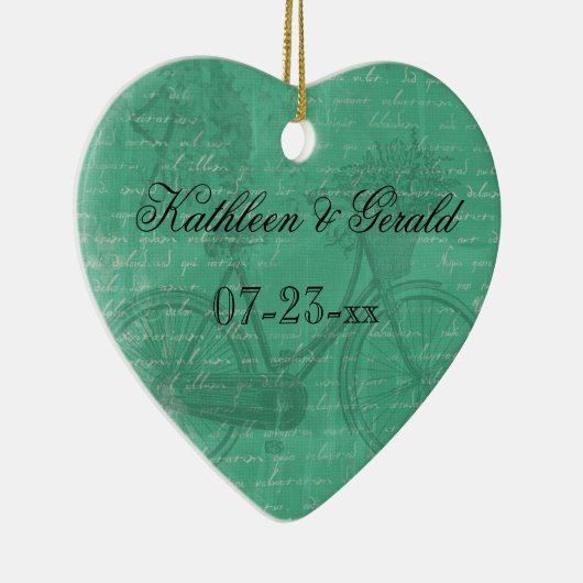 Vintage aquamarine keramikornament (Rechts)