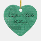 Vintage aquamarine keramikornament (Vorne)