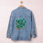 Vintage Aquamarine Rose Denim Jacket Jeansjacke (Hangar)