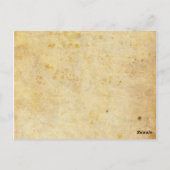 Vintage Aquamarine Swirt-Hochzeitsempfehlung Tisch Postkarte (Rückseite)