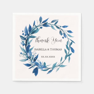 Vintage-Aquarell-Chinoiserie-Schick in Navyblau-Da Serviette