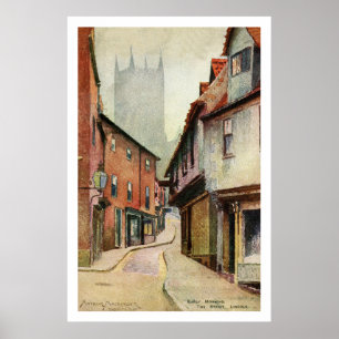 Vintage-Aquarell Lincoln The Strait Poster