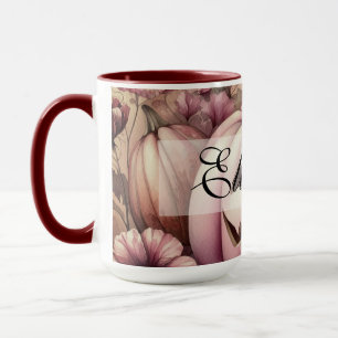 Vintage-Aquarell von Halloween-Kürbissen Herbst  Tasse