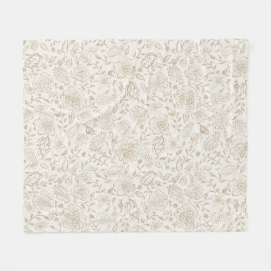 Vintage Aquarellbilder Fleecedecke (Vorderseite (Horizontal))