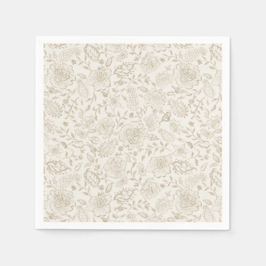 Vintage Aquarellbilder Serviette (Vorderseite)