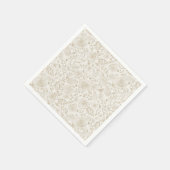 Vintage Aquarellbilder Serviette (Ecke)