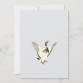 Vintage Aquarellbraun auf dem Weg zur Babydusche Einladung (Rückseite)