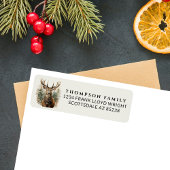 Vintage Aquarellfarbe Hirsche Weihnachtsfeiertage