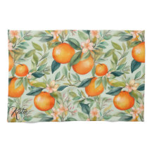Vintage Aquarellfarbe Mandarine Orange