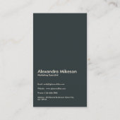 Vintage Aquarellfarben-Blume Beruflich Visitenkarte (Rückseite)