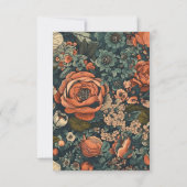 Vintage Aquarellfarben-Blume Berufliches Geschäft Dankeskarte (Rückseite)