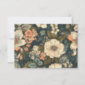 Vintage Aquarellfarben-Blume Berufliches Geschäft Dankeskarte (Rückseite)