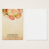 Vintage Aquarellfarben-Blume mit Grafikkarten (Vorne & Hinten)