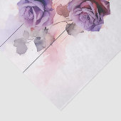 Vintage Aquarellfarben Lila Rose Seidenpapier (Ausschnitt)