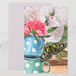 Vintage Aquarellgartendecoupage Scrapbook Papa
