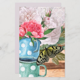 Vintage Aquarellgartendecoupage Scrapbook Papa