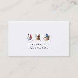 Vintage Aquarellhaken Angeln Visitenkarte