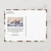 Vintage Aquarellkiefer Cons Foto Weihnachten (Rückseite)