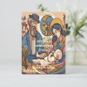 Vintage Aquarellmaldusche Einladung (Stehend Vorderseite)