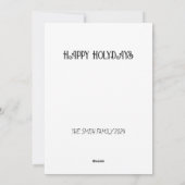 Vintage Aquarellmalerei Feiertagskarte (Rückseite)