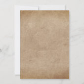 Vintage Aquarellmärchen auf verblassenem Parchment Einladung (Rückseite)