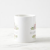 Vintage Aquarellmauer Ostersonne Personalisiertes  Kaffeetasse (Mittel)