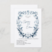 Vintage Aquarellmühle Hochzeit Einladung (Vorne/Hinten)