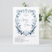 Vintage Aquarellmühle Hochzeit Einladung (Stehend Vorderseite)