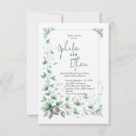 Vintage Aquarellmühle Hochzeit Einladung