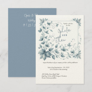 Vintage Aquarellmühle Hochzeit Einladung