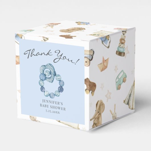 Vintage Aquarellsäge Kinderdusche Geschenkschachtel (Vorderseite)