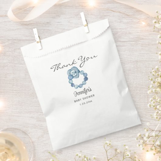 Vintage Aquarellsäge Kinderdusche Geschenktütchen (Ausgeschnitten)