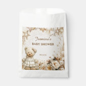 Vintage Aquarellteddy Bärendusche Geschenktütchen (Vorderseite)