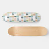 Vintage Aquarelltücher Skateboard (Horizontal)