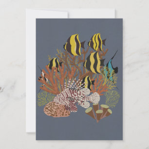 Vintage-Aquarium Dankeskarte