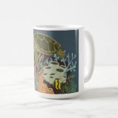 Vintage-Aquarium Kaffeetasse (VorderseiteRechts)