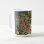 Vintage-Aquarium Kaffeetasse (Vorderseite Links)