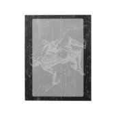 Vintage Aquarius-Konstellation Hevelius um 1690 Notizblock (Rotiert)