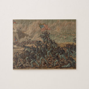 Vintage-Ära Der Sturm auf Fort Wagner Puzzle