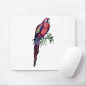 Vintage Ara Vogel Mousepad (Mit Mouse)
