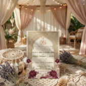 Vintage Arabesque Arch Bismillah Calligraphy Einladung