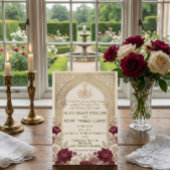 Vintage Arabesque Arch Bismillah Calligraphy Einladung