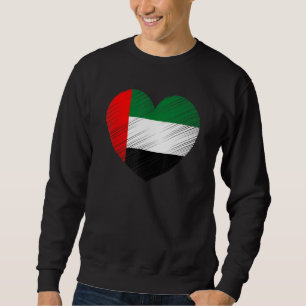 Vintage Arabische Emirate Emirati-Flagge Stolz Unt Sweatshirt