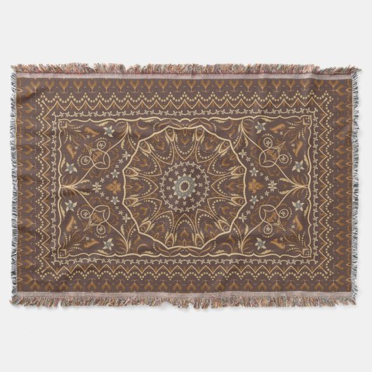 Vintage arabisches Muster Decke (Vorderseite)