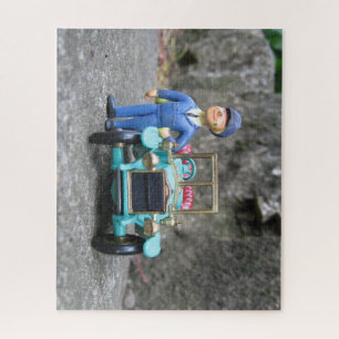 Vintage ARAL-Tankstelle und Modellwagen Puzzle